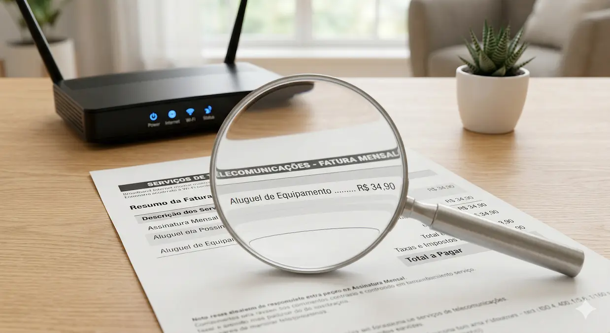 Taxa de aluguel de modem e ponto extra: O que a operadora realmente pode cobrar?