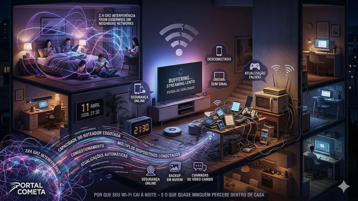 Por que seu Wi-Fi cai à noite ?